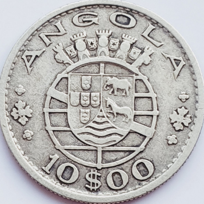 667 Angola 10 escudos 1952 km 73 argint