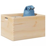 Cutie din lemn cu m&acirc;nere 40x30x23 cm din lemn masiv de pin
