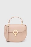 Answear Lab poseta de piele culoarea roz