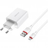 Incarcator Priza Telefon 3.0 si Cablu Microusb Quick Charge Borofone BA21A