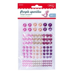 Sclipiri purpurii autoadezive - Accesorii craft Daco