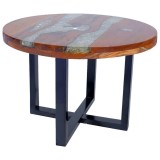 vidaXL Masă de cafea finisată cu rășină epoxidică 60 cm