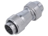 Mufă WF20 mamă PIN 8 IP67 10A lipire pe cablu 500V