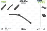 Stergator luneta Valeo Hydroconnect Rear 578564, Cauciuc+Grafit, Negru, Audi BMW Land Rover Seat Volvo VW