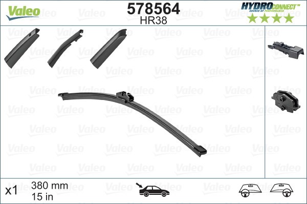 VALEO 578564 HYDROCONNECT REAR lamela stergator