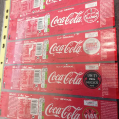 N11 Lot 10 etichete diferite COCA COLA