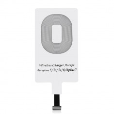 Receptor wireless Qi Choetech pentru Apple iPhone 7/7 Plus/6/6 Plus/5/5S/5C, alb