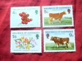 Serie Guernsey 1970 Agricultura , 4 valori, Nestampilat