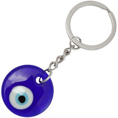 Breloc Ochiul magic norocos, amuletă de protecție a relațiilor și împotriva invidiei, albastru 7.5 cm