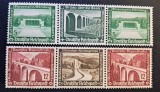 Germania (Deutsches Reich 1936) - Filatelie / Lot de 6 Timbre "Reichsautobahnen / Autostrăzi și Viaducte WHW" (MINT / Neștampilate) CLK1
