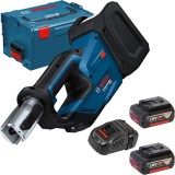 Bosch GPT 18V-19 + 1600A00B8J - Aparat de presare 19 kN 35-40 mm valiza speciala + Set 2 acumulatori si incarcator Li-Ion 18 V 5 Ah