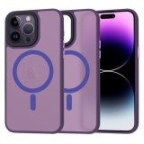 Husa pentru iPhone 14 Pro Max - Techsuit HaloFrost&nbsp;MagSafe Series - Deep Purple