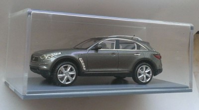 Macheta Infiniti FX50S 2008 gri - NEO Models 1/43 foto