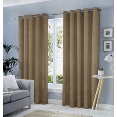 Draperie tip tesatura in cu inele gri, Madison, 150x265 cm, densitate 700 g/ml, Viggo, 1 buc