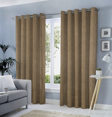 Set draperii tip tesatura in cu inele auriu antic, Madison, 150x235 cm, densitate 700 g/ml, Viggo, 2 buc foto