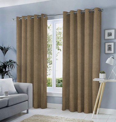 Set draperii tip tesatura in cu inele auriu antic, Madison, 150x215 cm, densitate 700 g/ml, Viggo, 2 buc foto