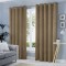 Draperie tip tesatura in cu inele auriu antic, Madison, 200x265 cm, densitate 700 g/ml, Viggo, 1 buc