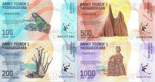 Madagascar Set 100-200-500-1000 Ariary 2017 UNC foto