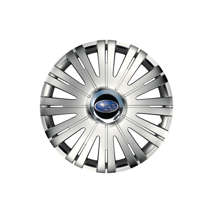 Set 4 capace roti Cu Inel Cromat Active R15 Compatibil Cu Subaru