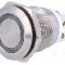 Intrerupator anti-vandalism, OFF-(ON), &Oslash;19mm, BULGIN, MPI002/TERM/WH