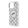 Husa pentru iPhone 15 - Karl Lagerfeld IML MagSafe (KLHMP15SHMCKMHT) - Clear Monogram Karl&amp;Choupette Head