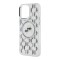 Husa pentru iPhone 15 - Karl Lagerfeld IML MagSafe (KLHMP15SHMCKMHT) - Clear Monogram Karl&amp;Choupette Head