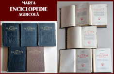 Marea Enciclopedia Agricola 5 volume - C. Filipescu 1937-1943 foto