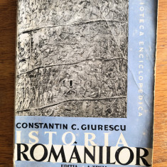 Istoria Romanilor vol. I +II ambele parti - Constantin C. Giurescu / R8P2F