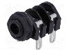 Conector jack, Jack 6,3mm, 2 contacte, mama, CLIFF - S2/BNB (CL1160A)