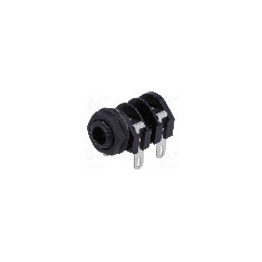 Conector jack, Jack 6,3mm, 2 contacte, mama, CLIFF - S2/BNB (CL1160A)