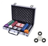 Cumpara ieftin Set Poker profesional 200 jetoane, servieta de aluminiu + Spinner CADOU
