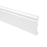 Plinta parchet polimer dur Was-196, alb, 2400 x 100 x 15 mm