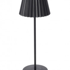 Lampa LED de exterior Artika, Bizzotto, 12.5x36 cm, cu baterie reincarcabila, otel acoperit cu pulbere, negru