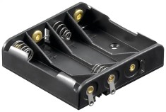 Suport baterii 4x AAA R3 cu Capete de lipire Goobay 11989