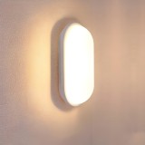 Aplica LED de Exterior, 12W, IP65, Alb, Lumina Calda 3000K, Metal