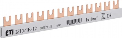 Bara pieptene tip furca, 12 module IZ10/1F/12 ETI foto