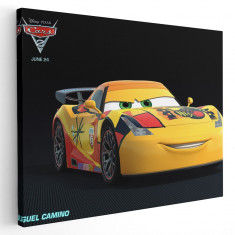 Tablou afis Cars2 Miguel Camino desene animate 2172 Tablou canvas pe panza CU RAMA 50x70 cm