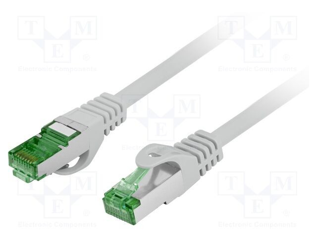 Patch cord LANBERG RJ45 S/FTP Cat 7 LSZH 15m gri
