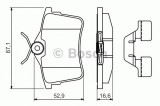 Set placute frana,frana disc PEUGEOT PARTNER caroserie (2008 - 2016) BOSCH 0 986 494 646