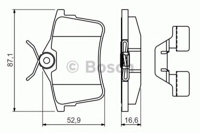 Set placute frana,frana disc CITROEN BERLINGO platou / sasiu (B9) (2008 - 2016) BOSCH 0 986 494 646 foto