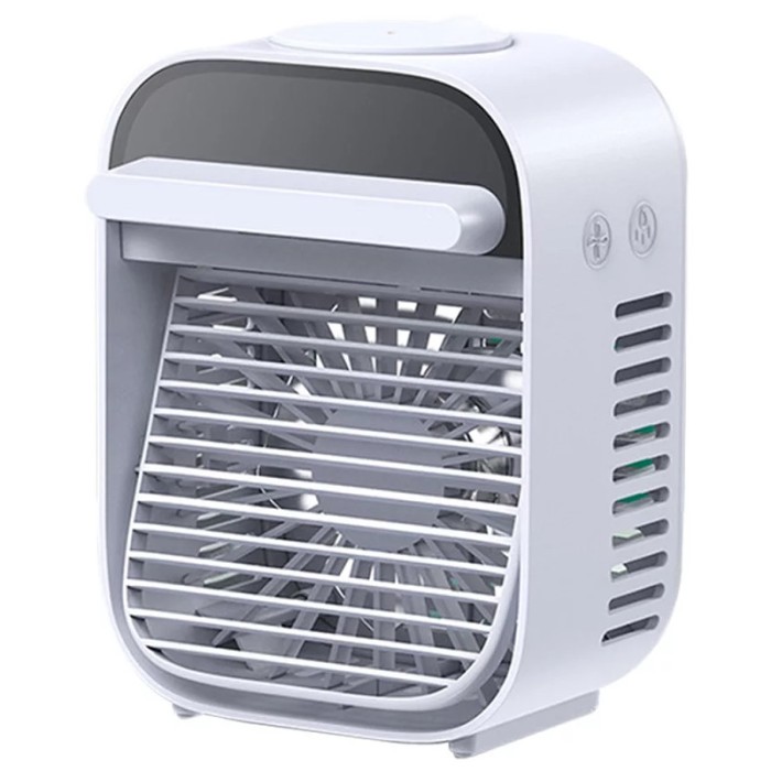 Racitor de Aer Portabil 3 Trepte Viteza, Umidificare, LED, 10W &ndash; Racoreste, Umidifica si Improspateaza