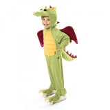 Costum dragon verde KidMania&reg; pentru copii 6-8 ani 116-128 cm