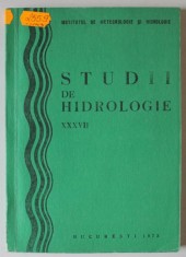 STUDII DE HIDROLOGIE , VOLUMUL XXXVII , 1973