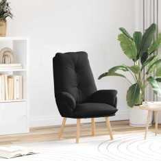 vidaXL Fotoliu de relaxare Negru 69 x 74 x 93 cm țesătură 42001852