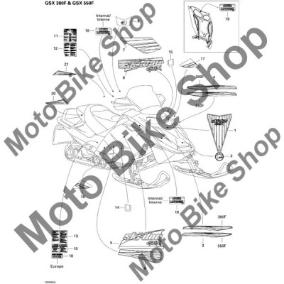 MBS Abtibild 2006 Ski Doo Gsx 550F #10, Cod Produs: 516003026SK foto