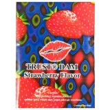 Prezervativ oral pentru femei, Dental Dam, Aroma de capsuni, 1buc#