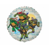 Balon folie Teenage Mutant Ninja Turtle rotund 46 cm