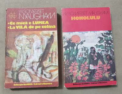 2 cărți W. SOMERSET MAUGHAM: Ce mică e lumea * La vila de pe colină / Honolulu foto