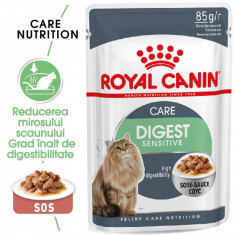 Royal Canin Digest Sensitive Care Adult, hrana umeda pisica in sos/ gravy, 85 g