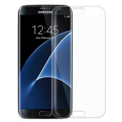 Folie de sticla FULL COVER pentru Samsung Galaxy S7 Edge, GloMax 3D Transparent foto
